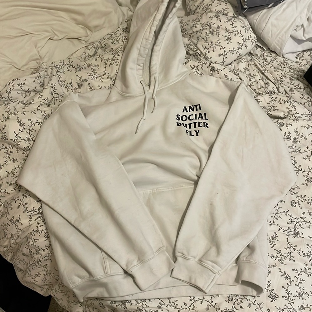 Antisocial butterfly men’s hoodie